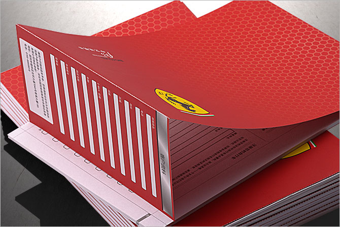 黑眼睛廣告為法拉利自行車產(chǎn)品說明書提供的印刷服務之三