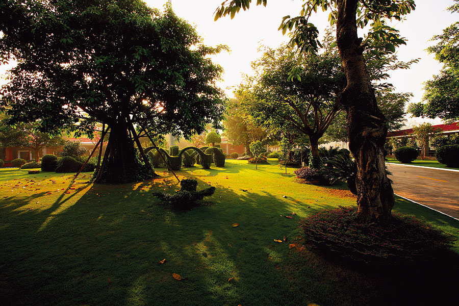  黑眼睛廣告為雁鳴湖旅游度假村宣傳推廣拍攝的風光圖片之原生態(tài)草坪